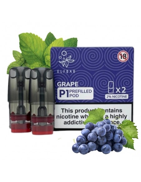 10x Elf Bar Mate 500 P1 Vorgefüllte Pods 20mg